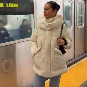 Halfdays Wheeler Parka in Oat Milk